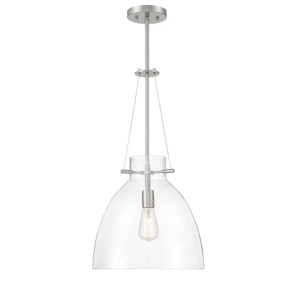Foster 1-Light Pendant in Satin Nickel