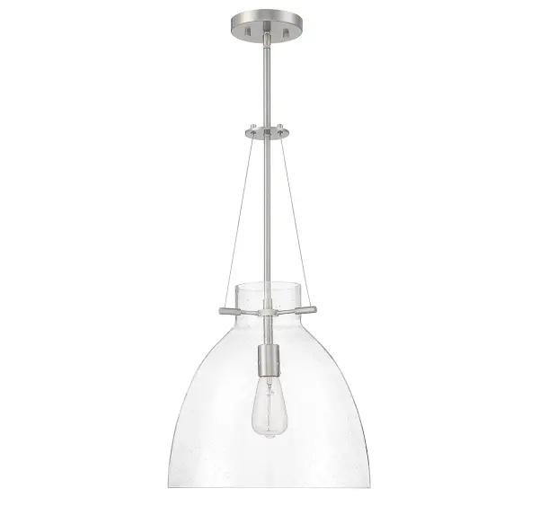 Foster 1-Light Pendant in Satin Nickel - alternate view