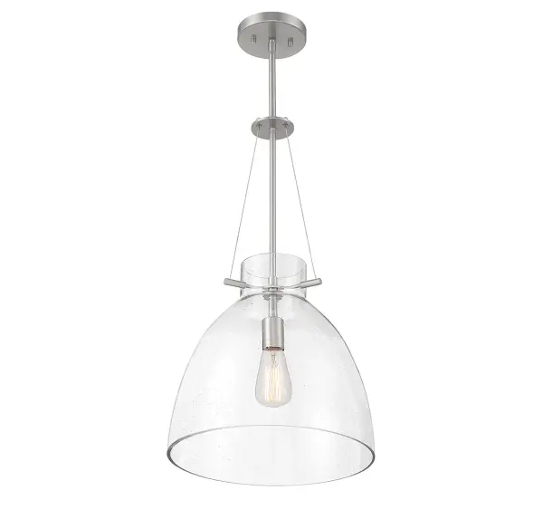 Foster 1-Light Pendant in Satin Nickel - Image 4