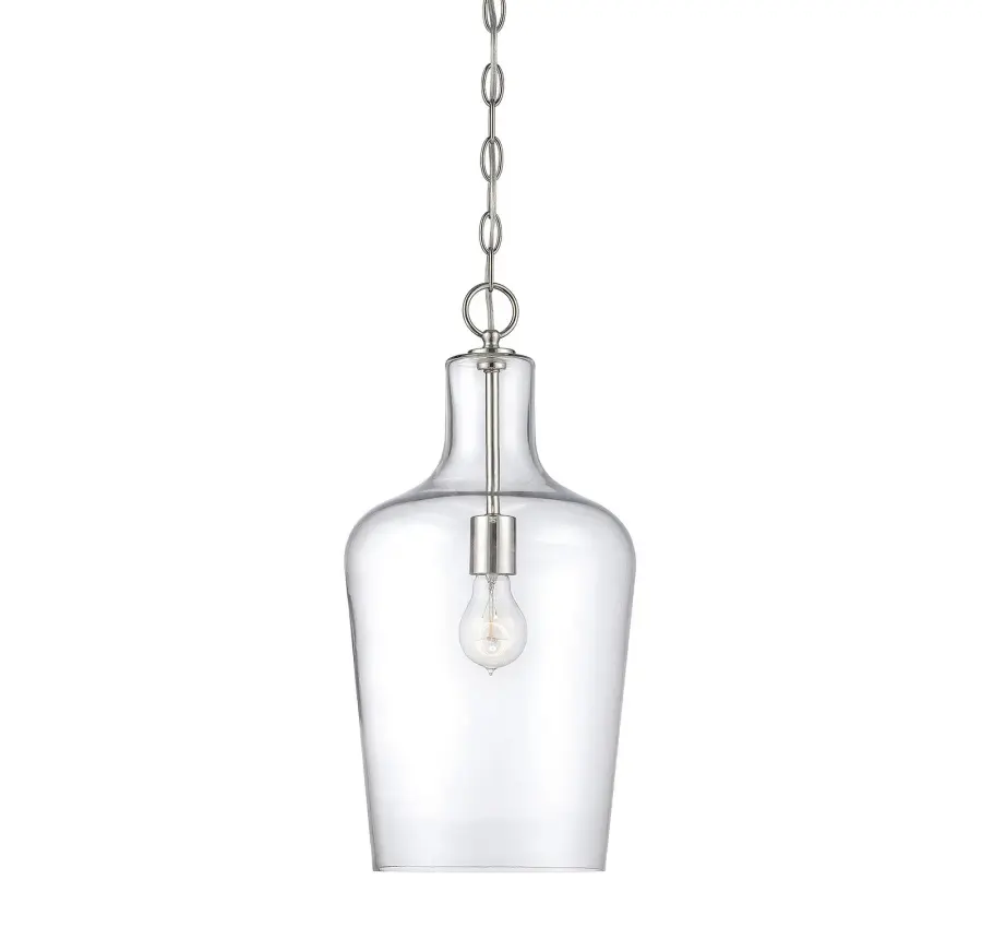 Franklin 1-Light Pendant in Polished Nickel - Image 1