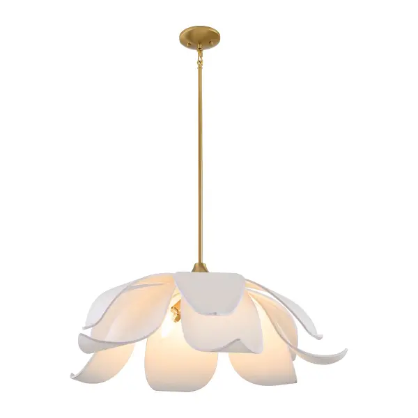 Elsie 6-Light Pendant in Warm Brass - Image 5
