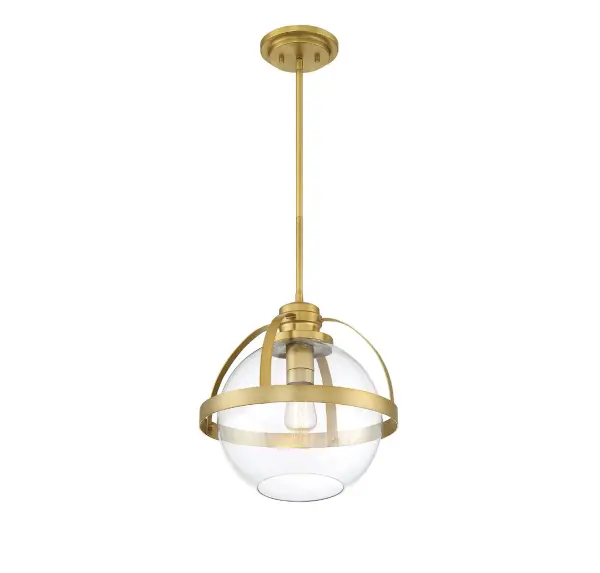 Pendleton One Light Pendant in Warm Brass - Image 2
