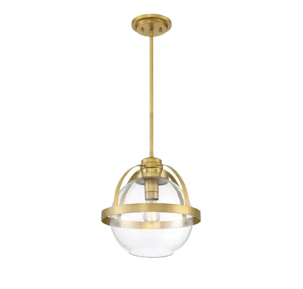 Pendleton One Light Pendant in Warm Brass - Image 3