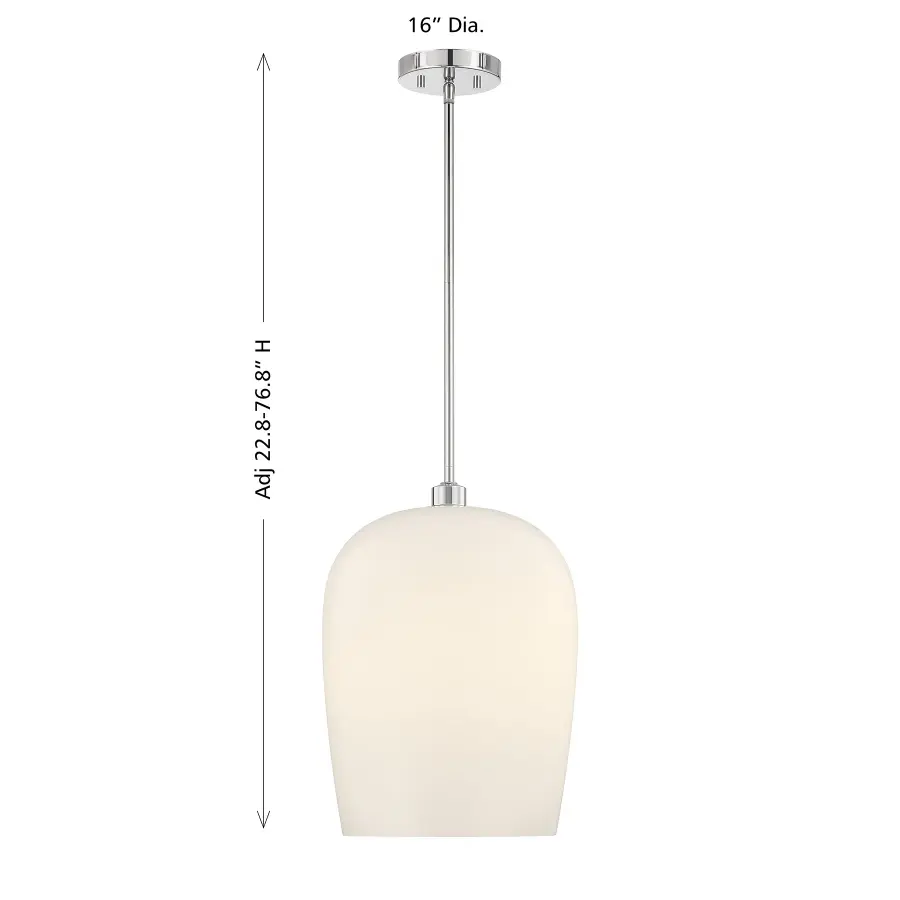 Livingston 1-Light Pendant in Chrome - Image 7