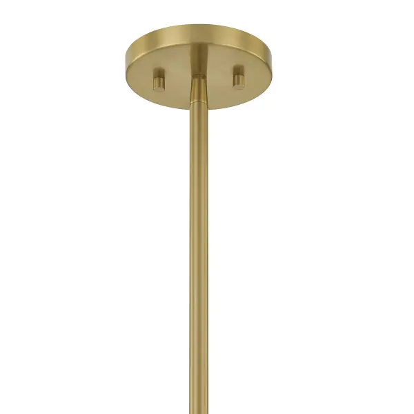 Livingston One Light Pendant in Warm Brass - Image 5