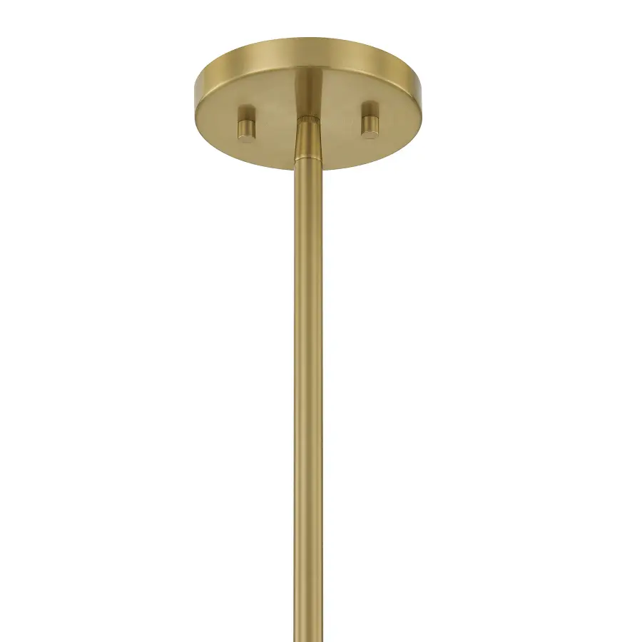 Livingston One Light Pendant in Warm Brass - Image 5