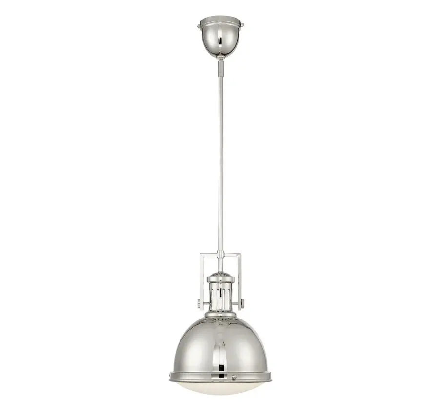 Chival 1-Light Pendant in Polished Nickel - Image 1