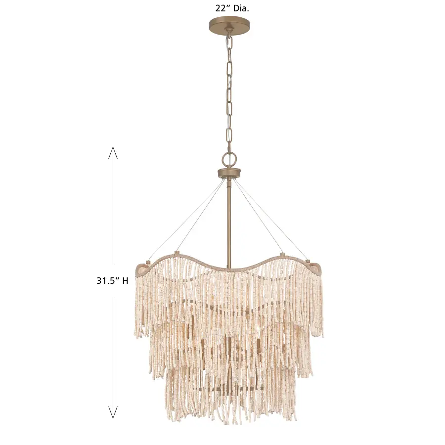 Melia 6-Light Pendant in Cypress by Breegan Jane - Image 8