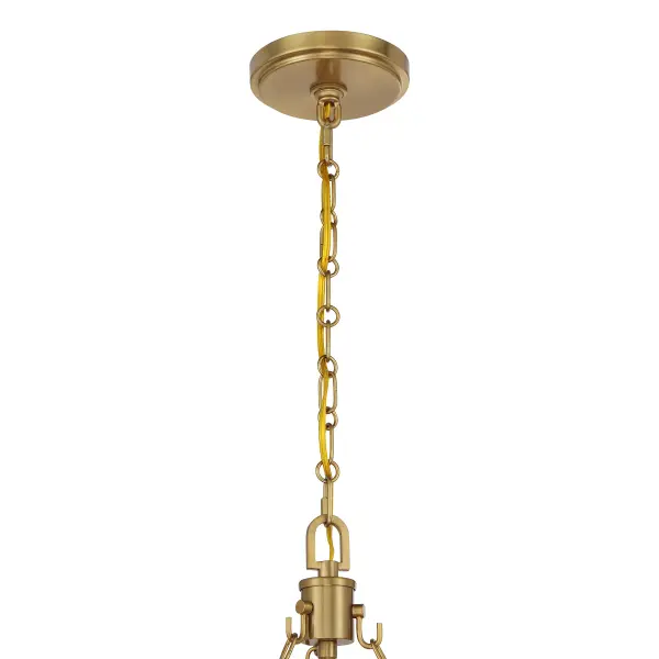Catalan 4-Light Pendant in Warm Brass by Breegan Jane - Image 6
