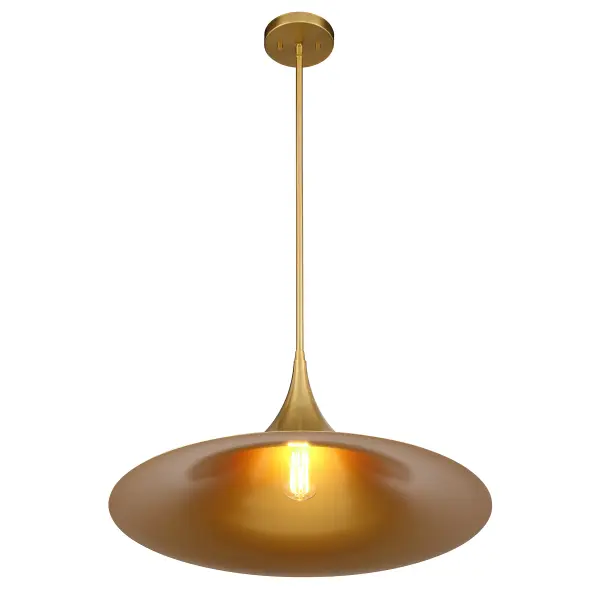 Bowdin One Light Pendant in Warm Brass - Image 4