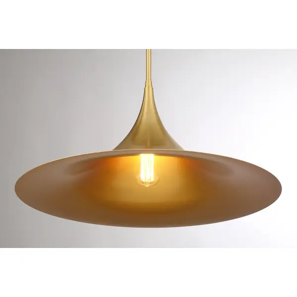Bowdin One Light Pendant in Warm Brass - Image 5