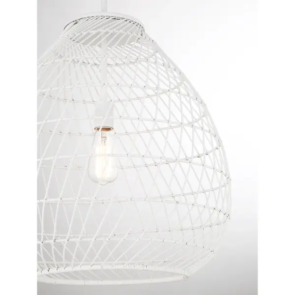 Maya 1-Light Pendant in Bisque White - Image 5