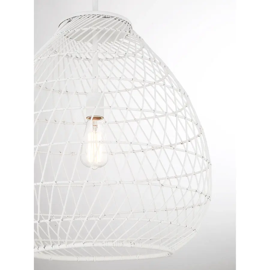 Maya 1-Light Pendant in Bisque White - Image 5
