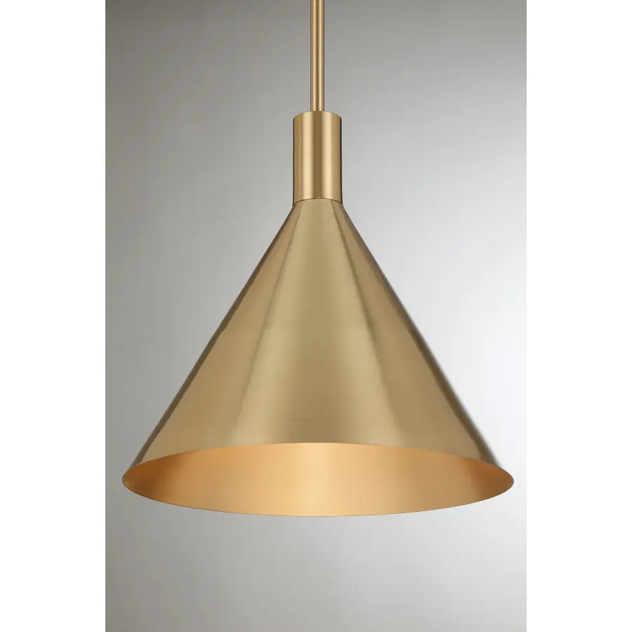 Pharos 1-Light Pendant in Noble Brass by Breegan Jane - Image 5