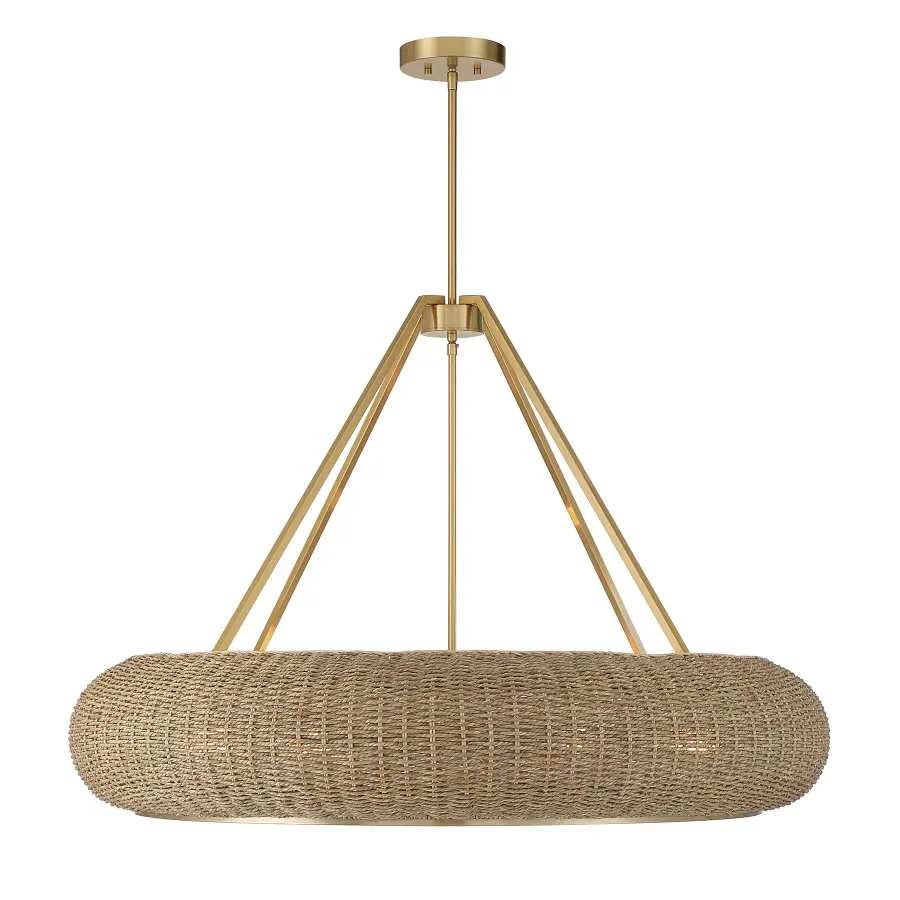 Gaia 6-Light Pendant in Warm Brass by Breegan Jane - Image 5