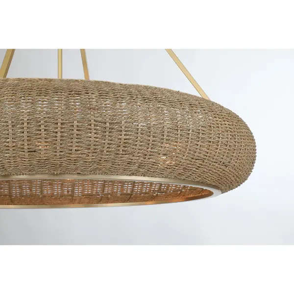 Gaia 6-Light Pendant in Warm Brass by Breegan Jane - Image 7