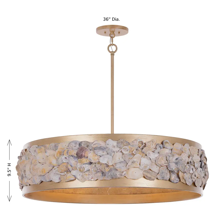 Leanne 6-Light Pendant in Chandon by Breegan Jane - Image 7