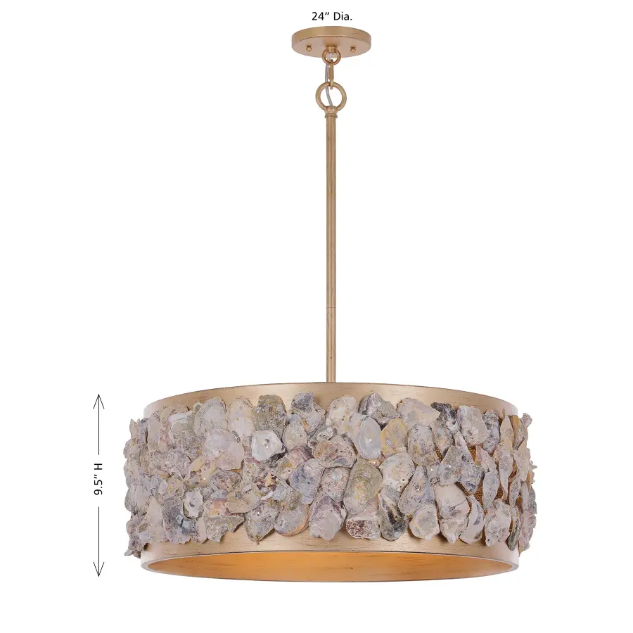Leanne 4-Light Pendant in Chandon by Breegan Jane - Image 8