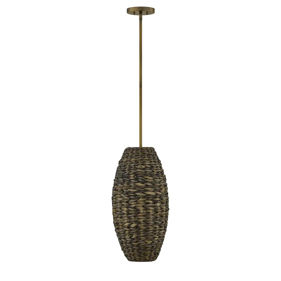 Tierra Brisa 1-Light Pendant in Riviera Brass by Breegan Jane - Image 1