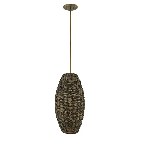 Tierra Brisa 1-Light Pendant in Riviera Brass by Breegan Jane - Image 2