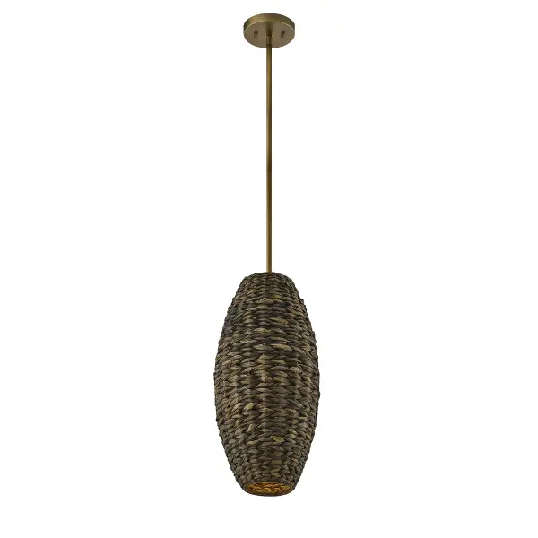 Tierra Brisa 1-Light Pendant in Riviera Brass by Breegan Jane - Image 3