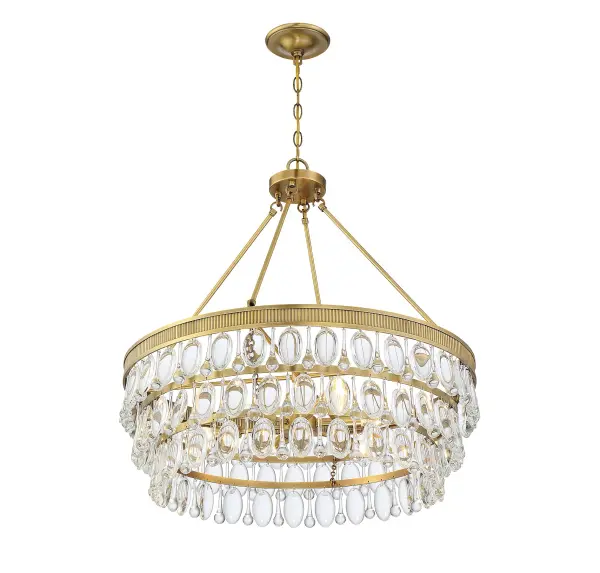 Windham 6-Light Pendant in Warm Brass - Image 5