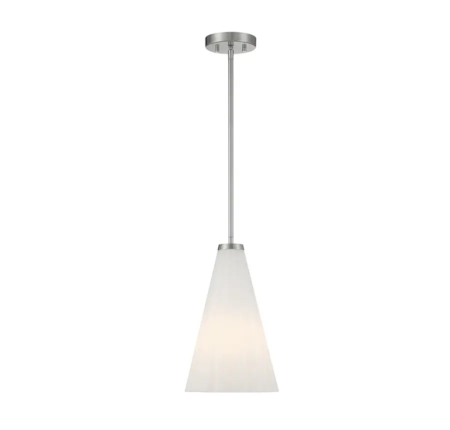 Bristol 1-Light Pendant in Satin Nickel - Image 1