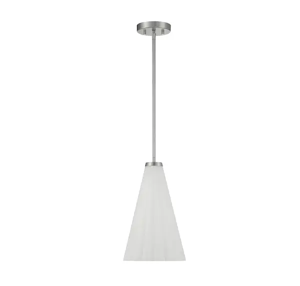 Bristol 1-Light Pendant in Satin Nickel - alternate view