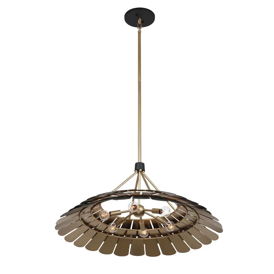 Turaco 6-Light Pendant in Midnight by Breegan Jane - Image 4