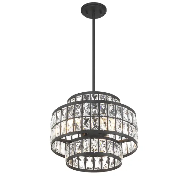 Renzo 3-Light Pendant in Matte Black - Image 4