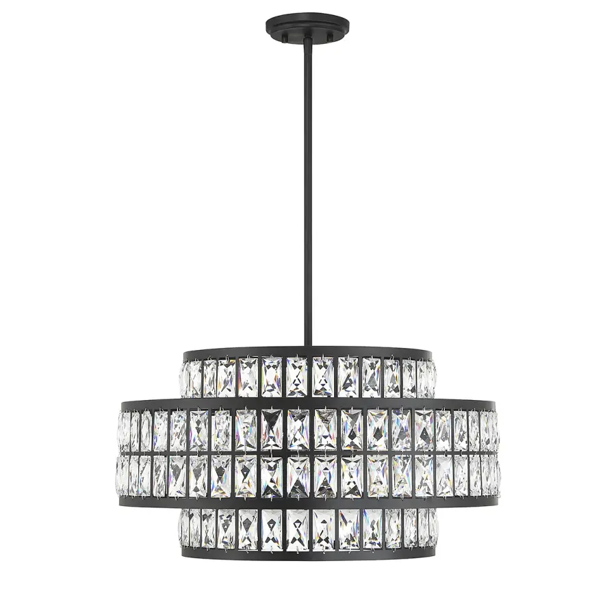 Renzo 4-Light Pendant in Matte Black - Image 2