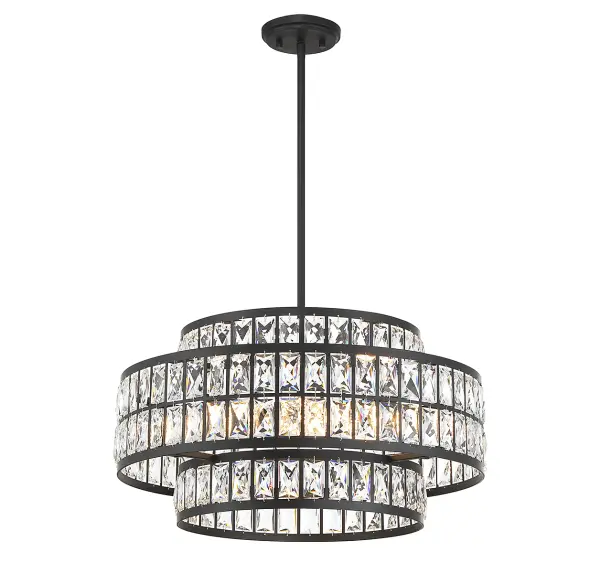 Renzo 4-Light Pendant in Matte Black - Image 3