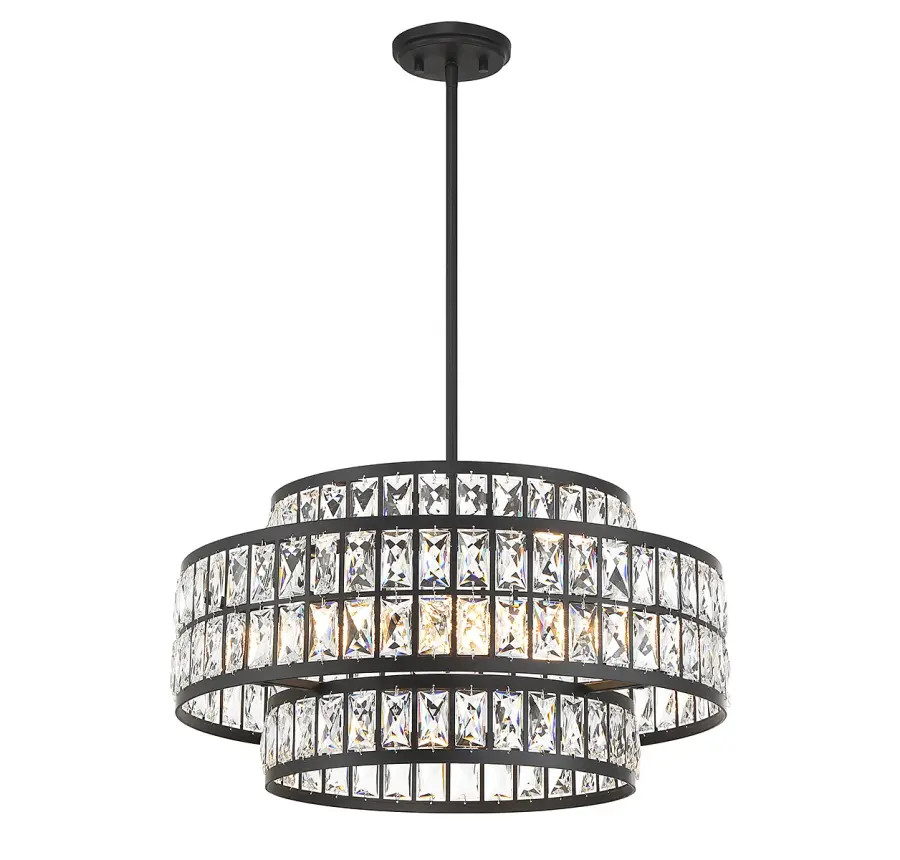 Renzo 4-Light Pendant in Matte Black - Image 3