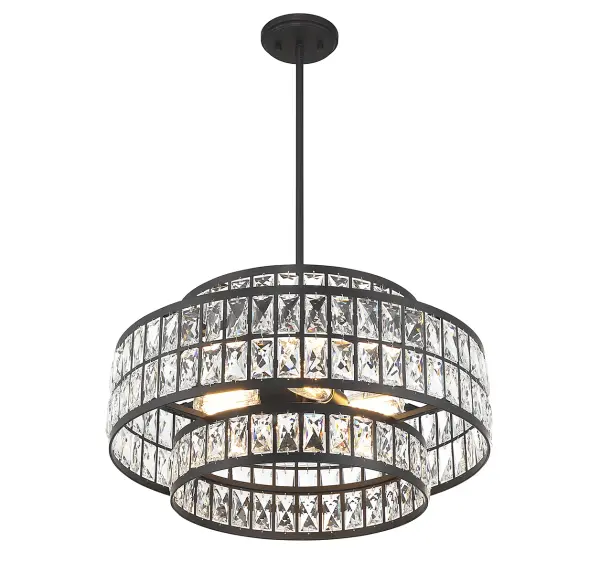 Renzo 4-Light Pendant in Matte Black - Image 4