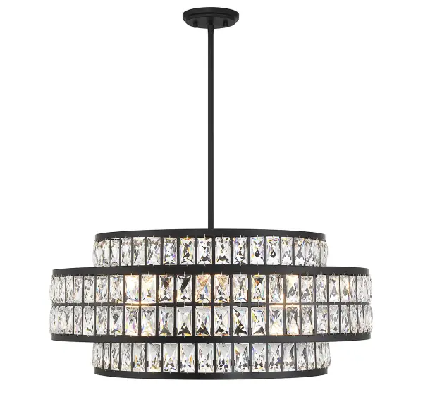 Renzo 6-Light Pendant in Matte Black