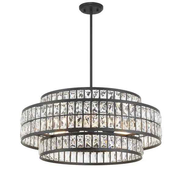 Renzo 6-Light Pendant in Matte Black - Image 3