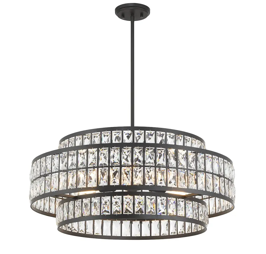Renzo 6-Light Pendant in Matte Black - Image 3