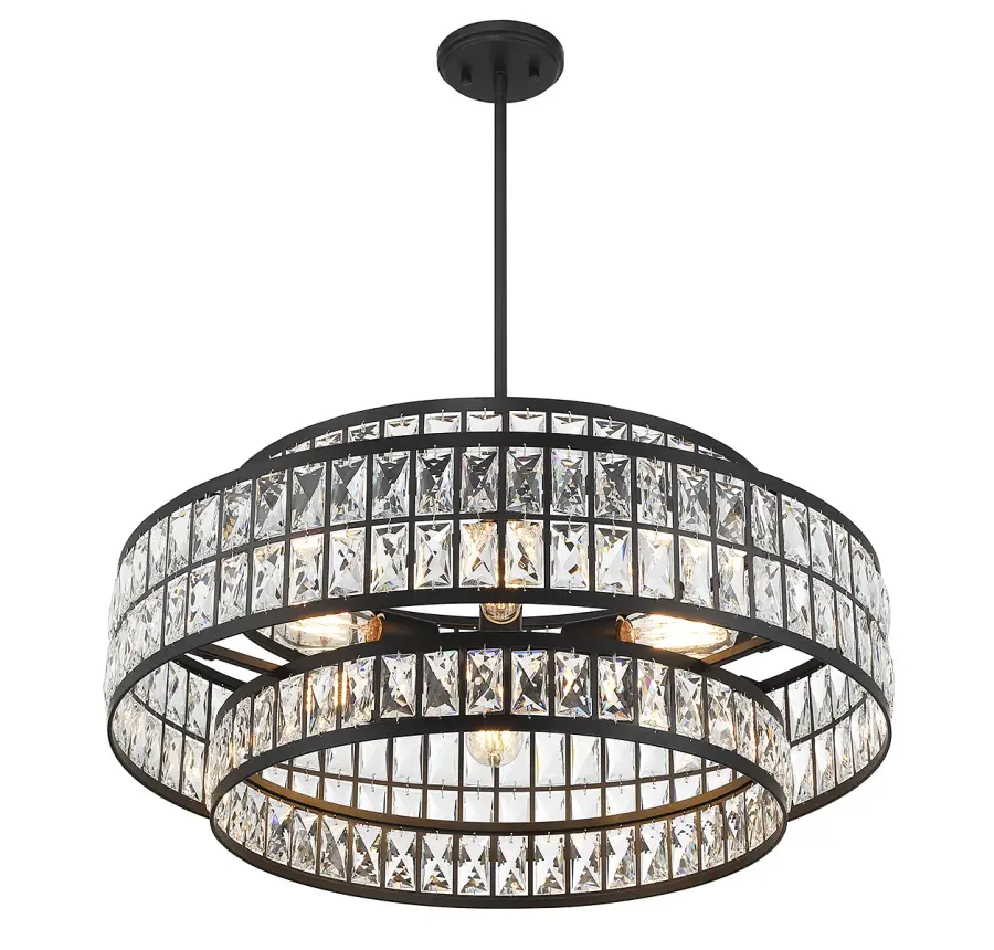 Renzo 6-Light Pendant in Matte Black - Image 4