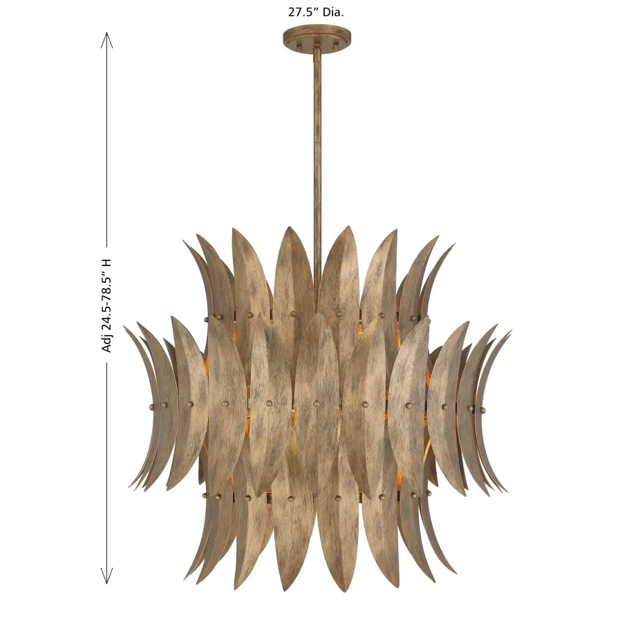Sanctuary 6-Light Pendant in Coronado by Breegan Jane - Image 7
