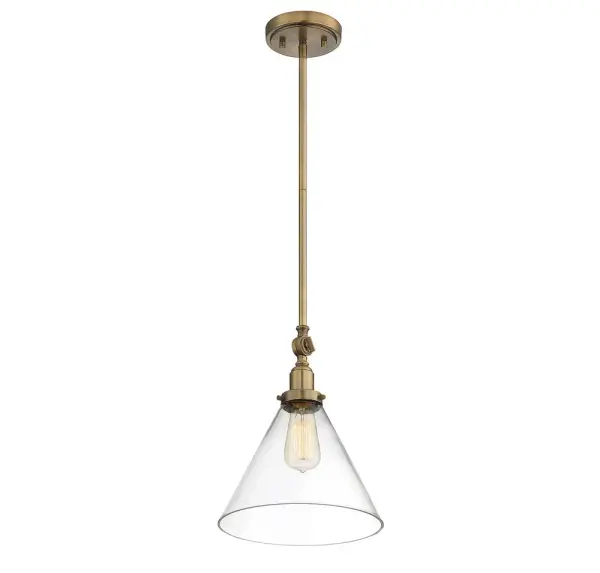 Drake One Light Pendant in Warm Brass - Image 2
