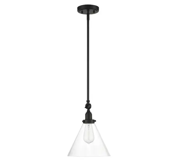 Drake 1-Light Pendant in Matte Black - Image 2