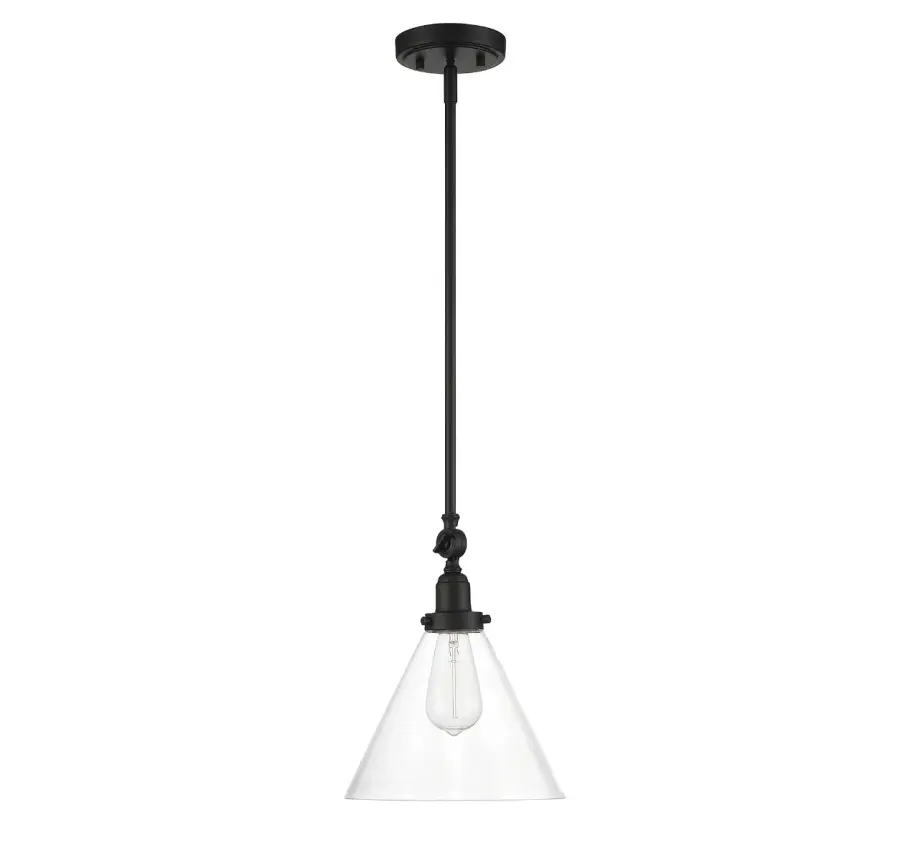 Drake 1-Light Pendant in Matte Black - Image 2