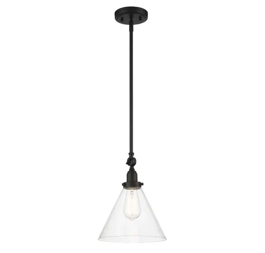 Drake 1-Light Pendant in Matte Black - Image 3
