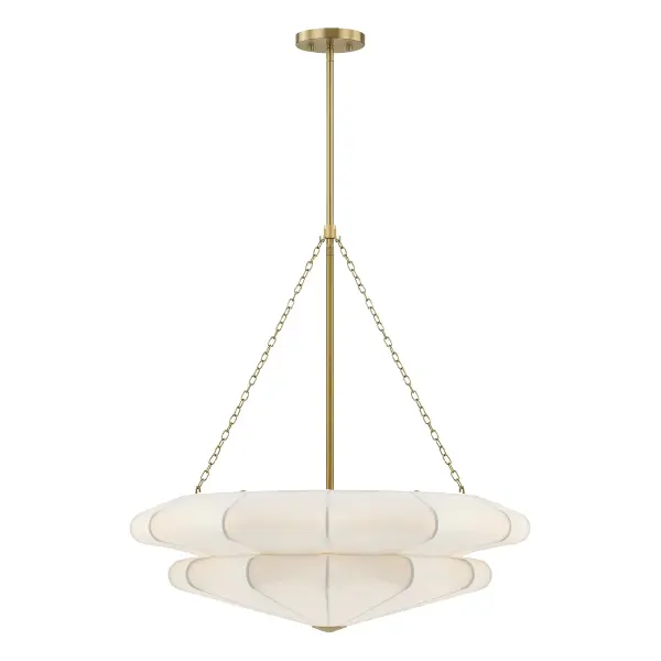 Coppell 3-Light Pendant in Warm Brass - Image 1