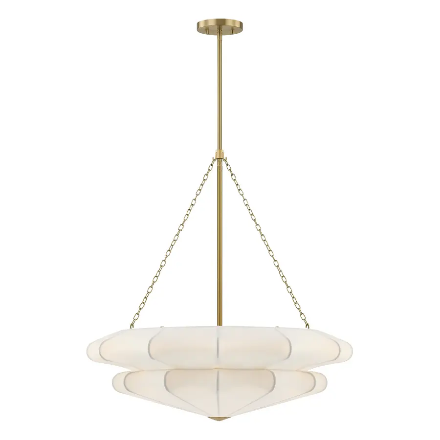 Coppell 3-Light Pendant in Warm Brass - Image 1