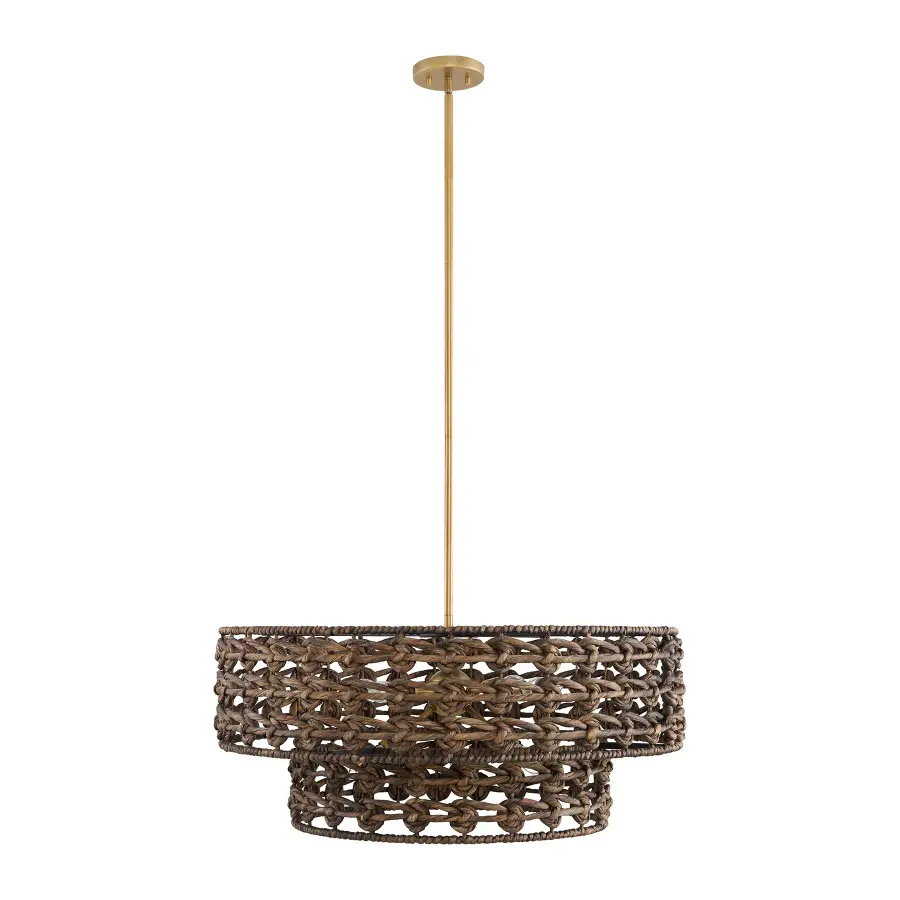 Silencio 7-Light Pendant in Riviera Brass by Breegan Jane - Image 2
