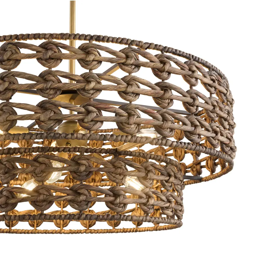 Silencio 7-Light Pendant in Riviera Brass by Breegan Jane - Image 6