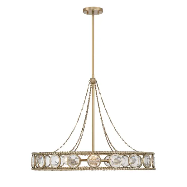 Cologne 6-Light Pendant in Opulent Gold