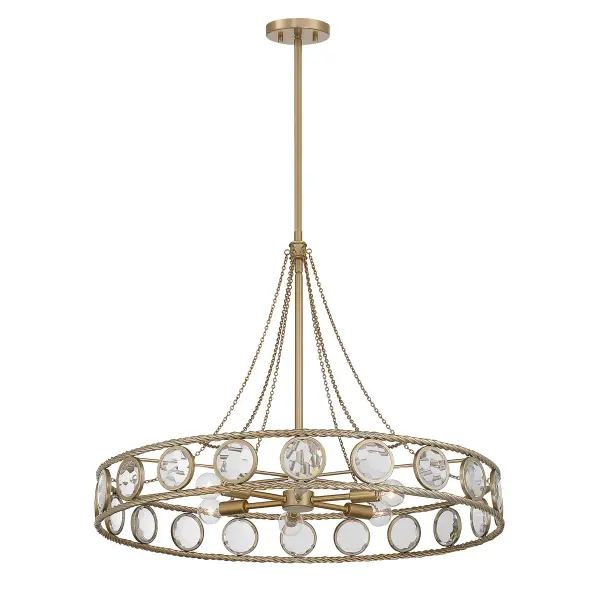 Cologne 6-Light Pendant in Opulent Gold - Image 3