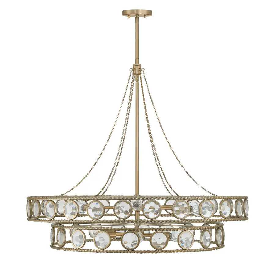 Cologne 12-Light Pendant in Opulent Gold - Image 2
